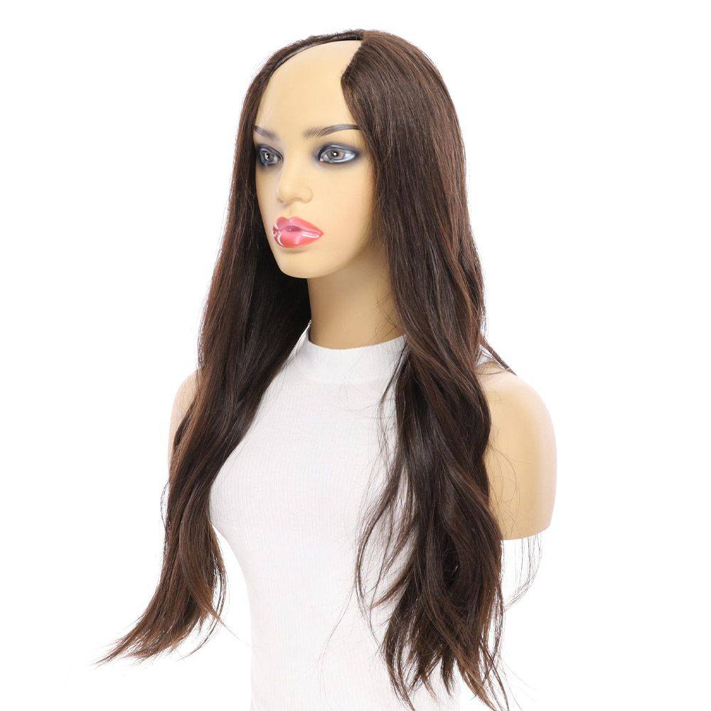24" U-Shape Wig Dark Brown - Image 7