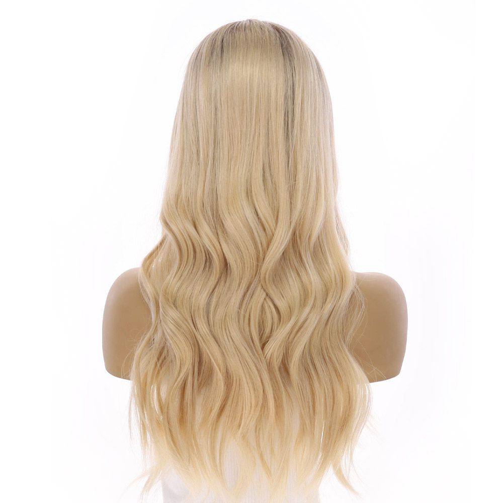 24" U-Shape Wig Beige Blonde - Image 7