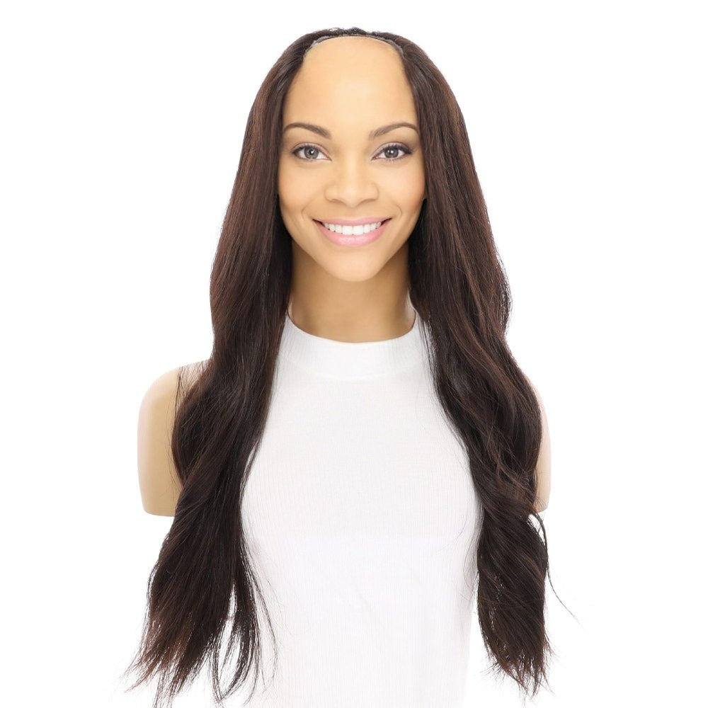 24" U-Shape Wig Soft Black - Image 3