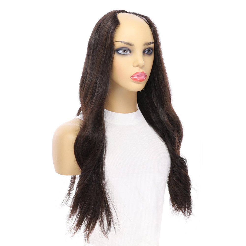 24" U-Shape Wig Soft Black - Image 4