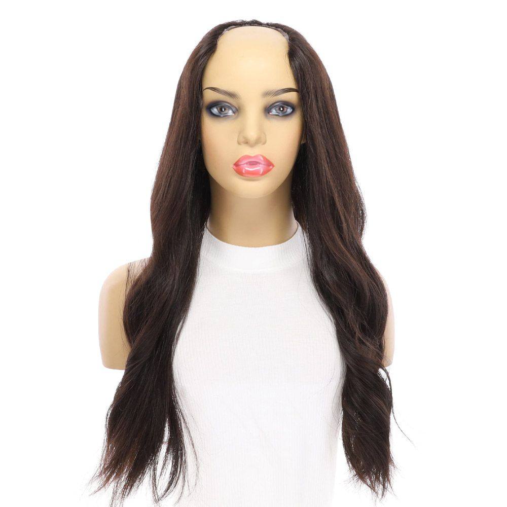 24" U-Shape Wig Soft Black - Image 6
