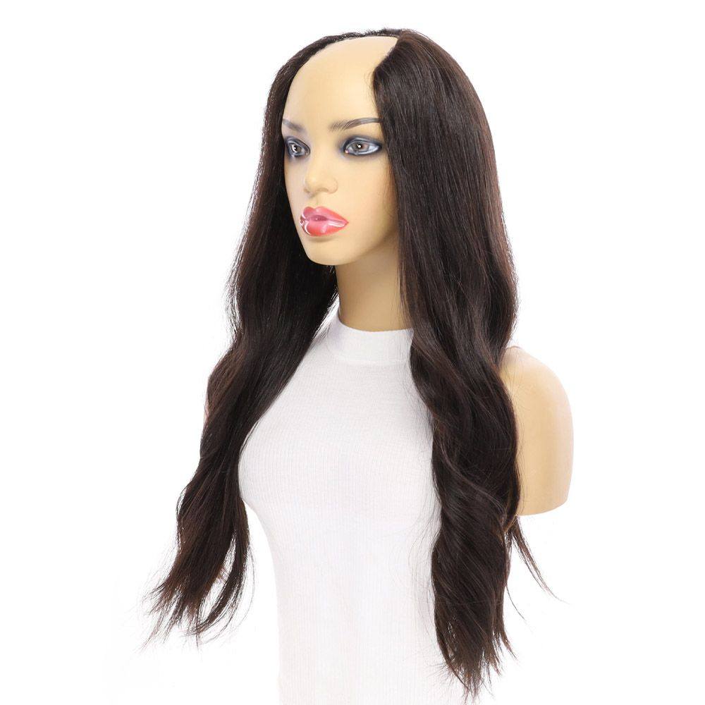 24" U-Shape Wig Soft Black - Image 7