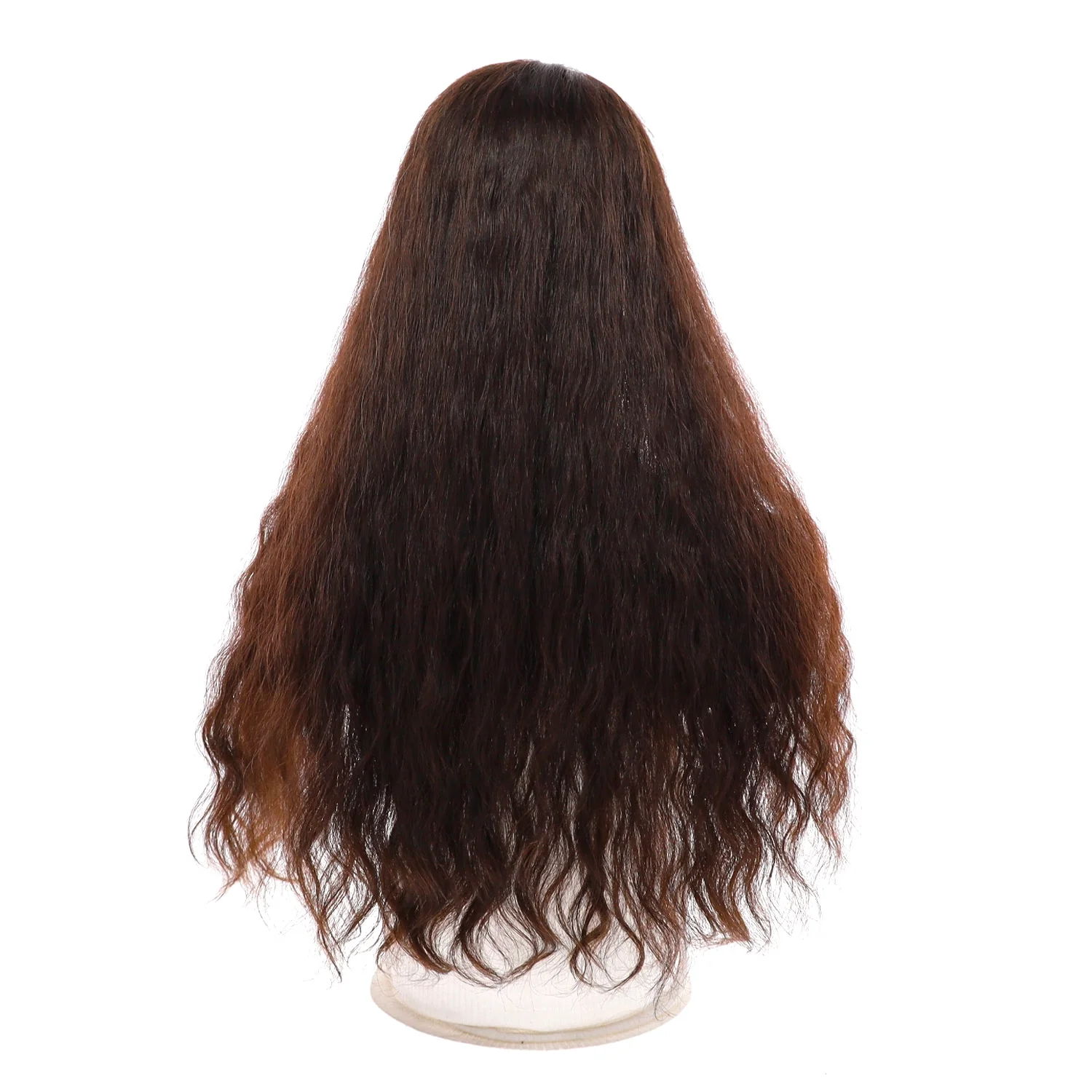 24" U-Shape Topper Dark Brown Wavy - Image 3
