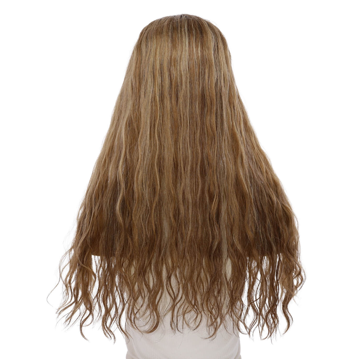 24" U-Shape Topper Medium Blonde Wavy - Image 3