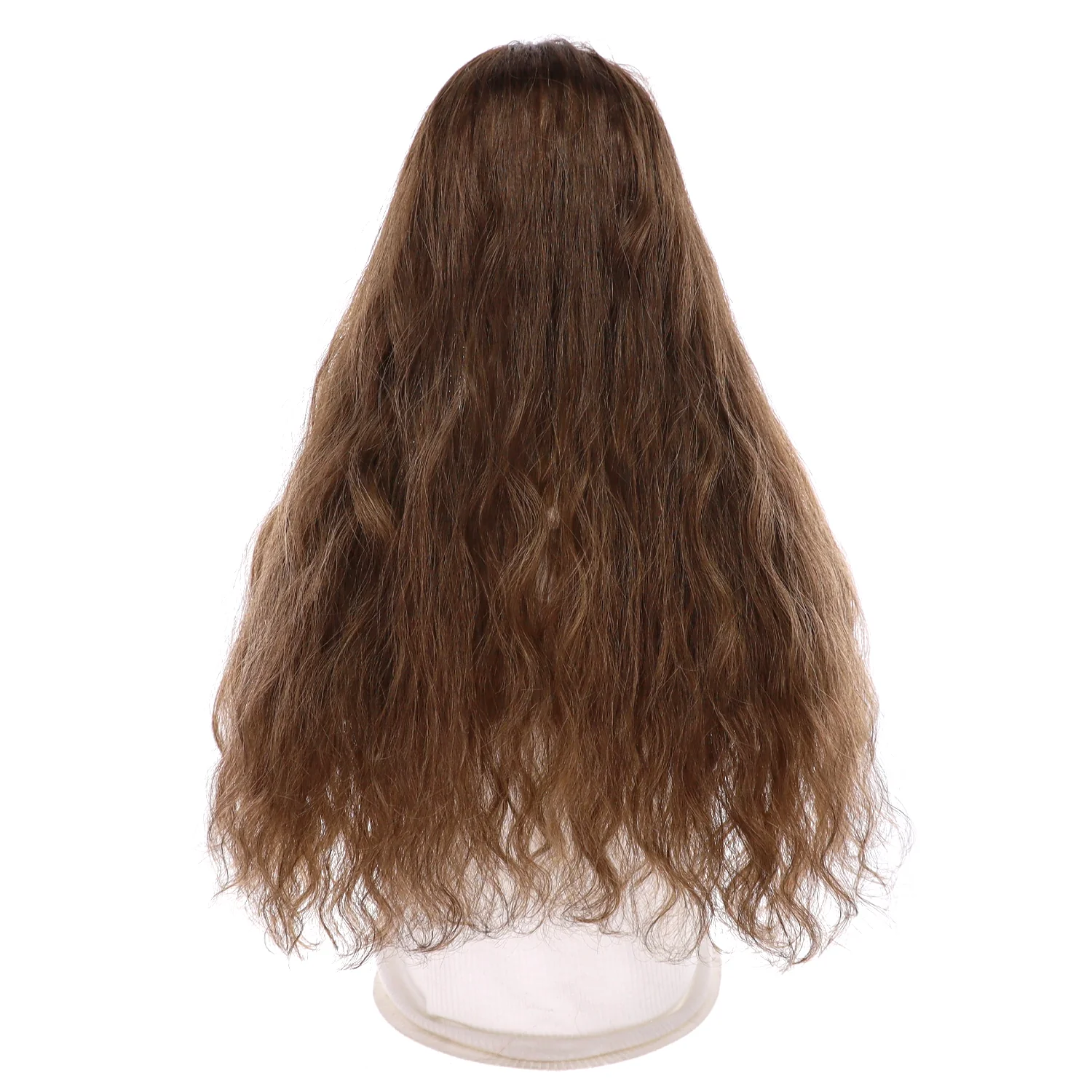 24" U-Shape Topper Medium Brown Babylight Wavy - Image 3