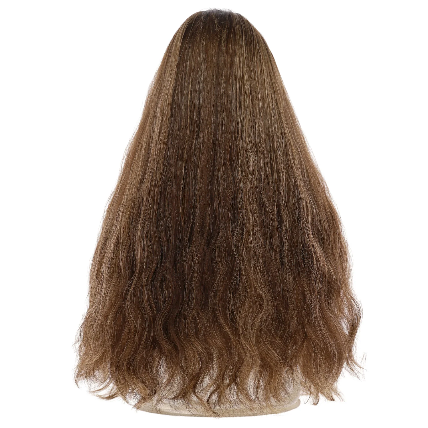26" Divine Lace Top Topper Dark Brown w/ Highlights Wavy - Image 3