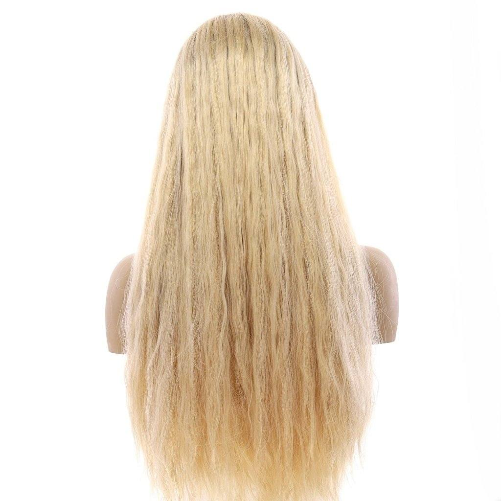 26" Divine Lace Top Wig Beige Blonde Wavy - Image 3