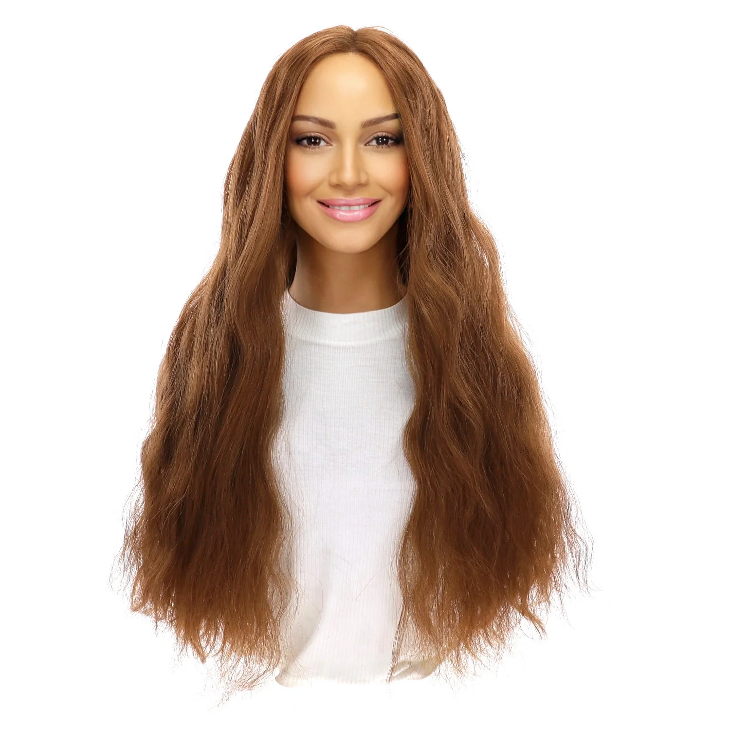 26" Divine Lace Top Wig Copper Wavy - Image 2