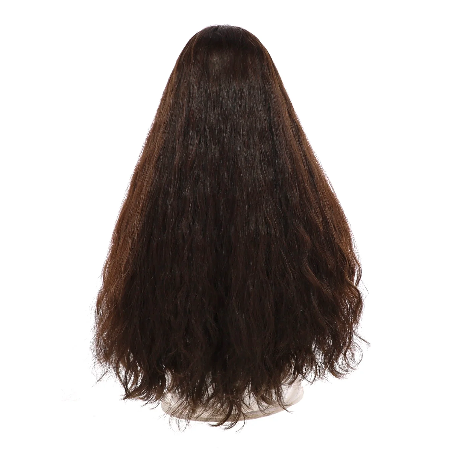 26" Divine Lace Top Wig Dark Brown Wavy - Image 3