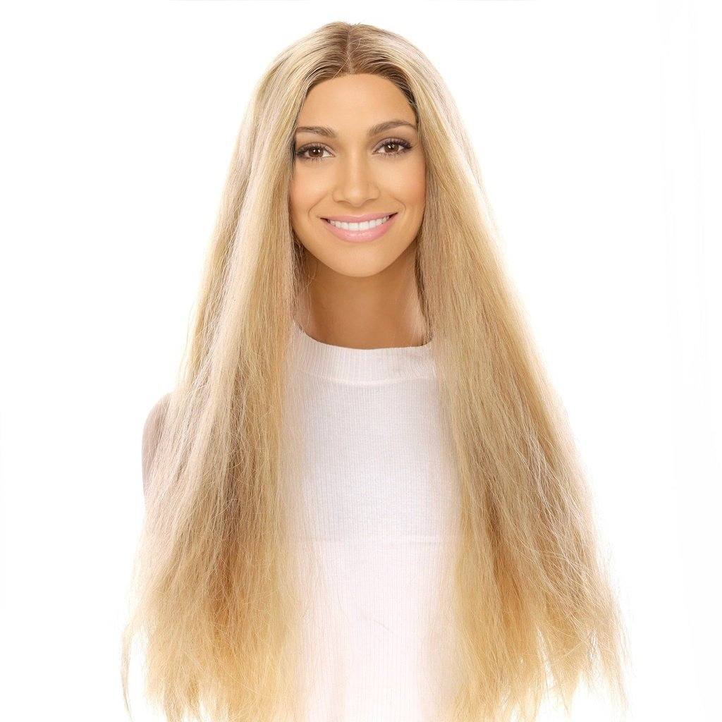 26" Divine Lace Top Wig Golden Blonde Wavy - Image 2