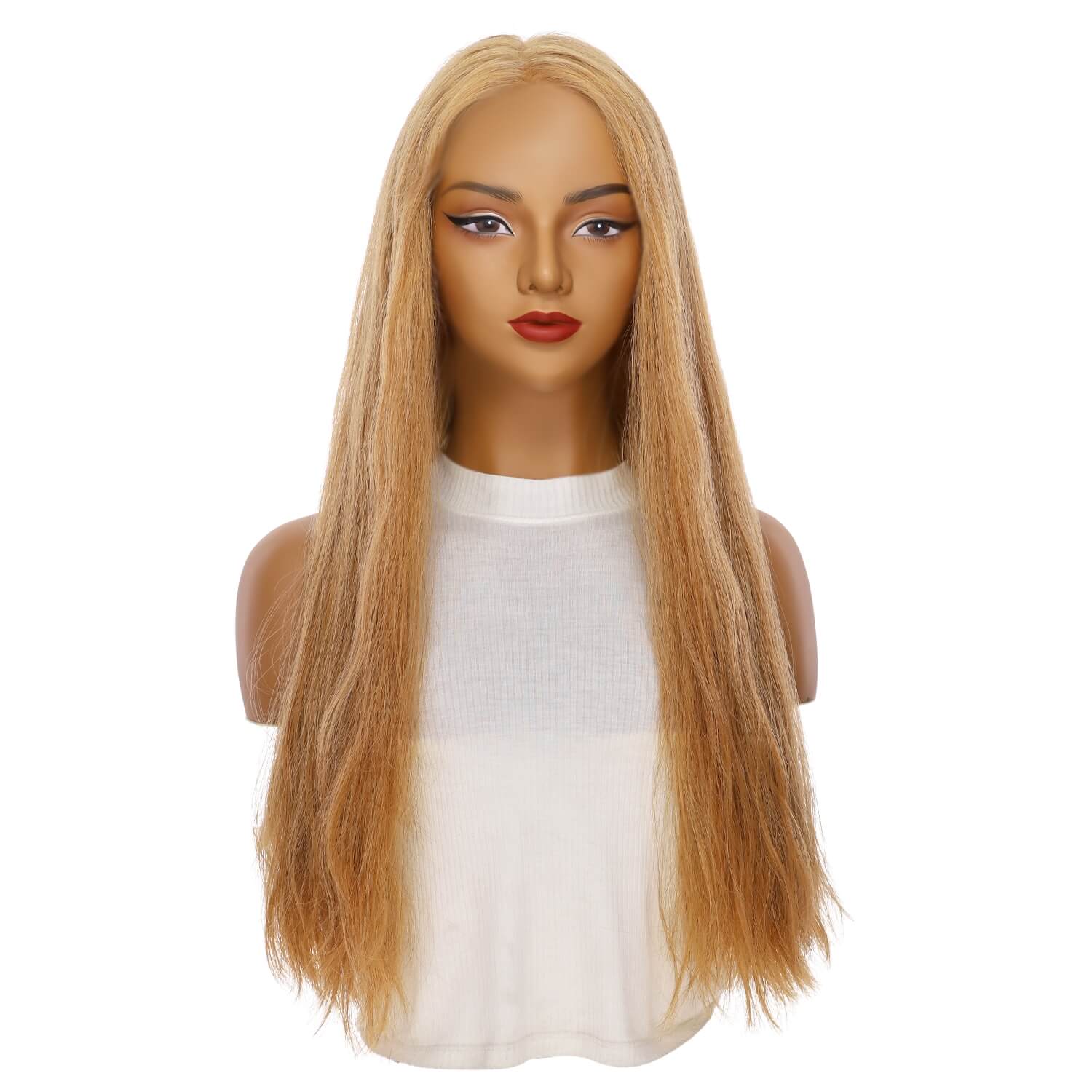 26" Divine Lace Top Wig Golden Strawberry Wavy - Image 2