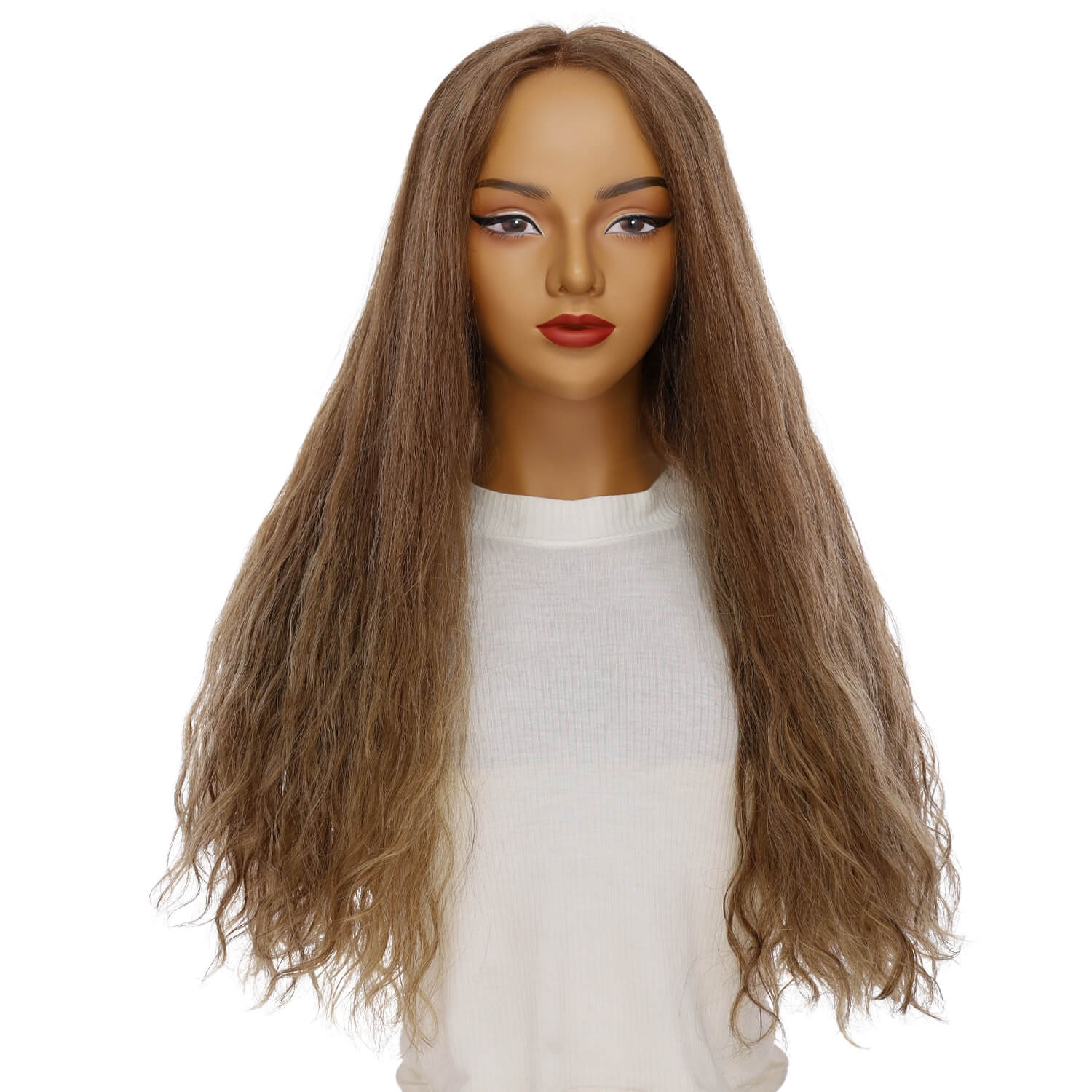26" Divine Lace Top Wig Light Brown Babylight Wavy - Image 2