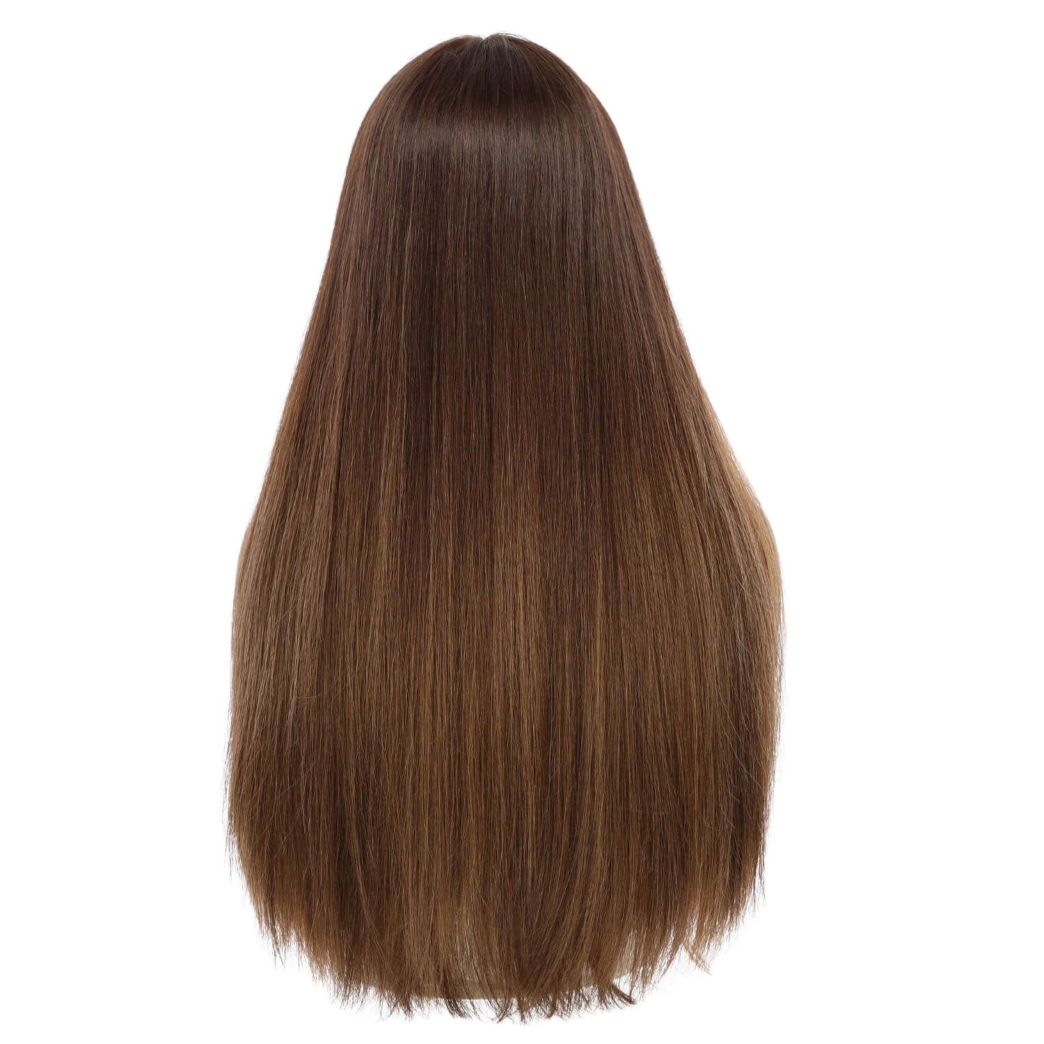26" Divine Lace Top Wig Medium Brown Balayage - Image 3