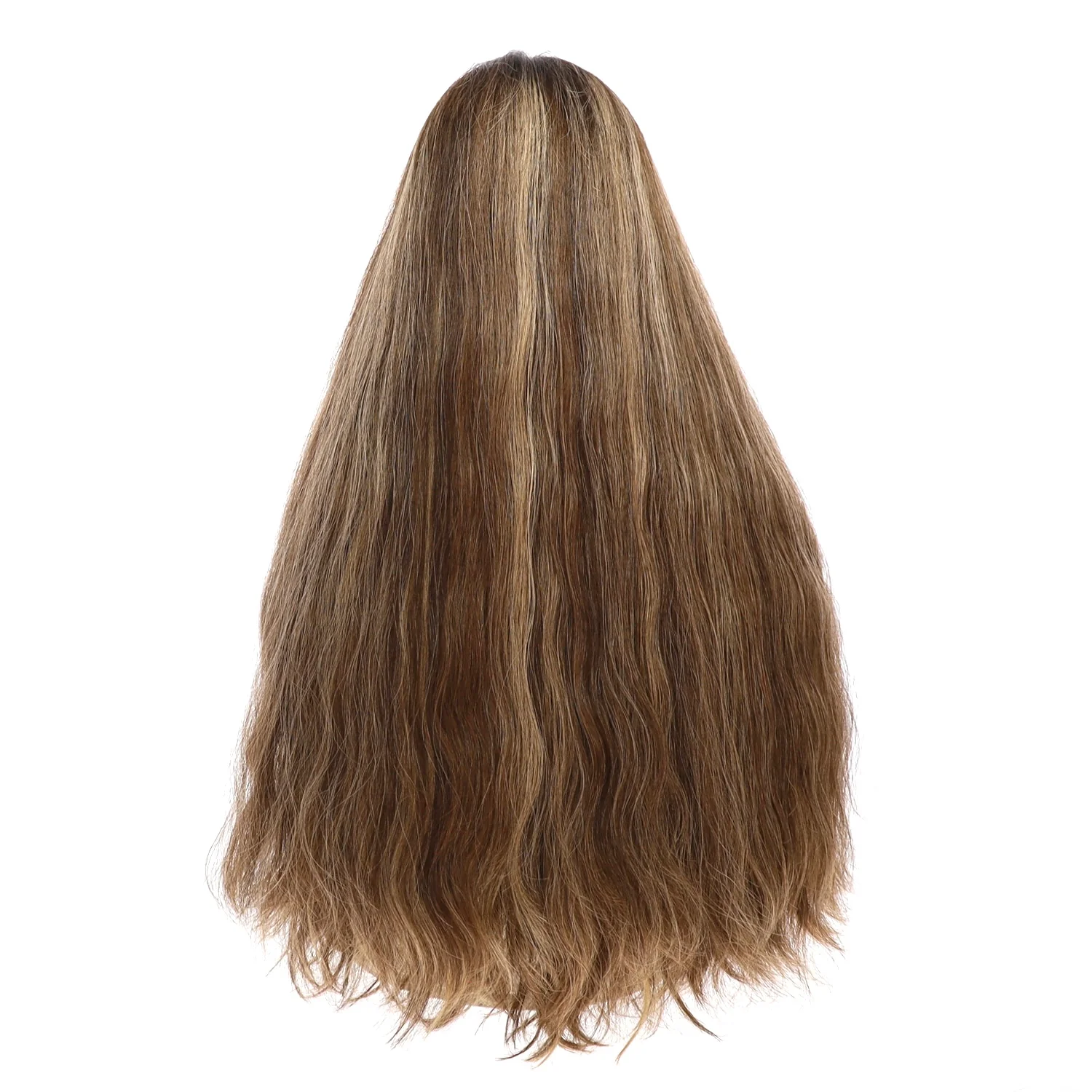 26" Divine Lace Top Wig Medium Brown w/ Highlights Wavy - Image 3