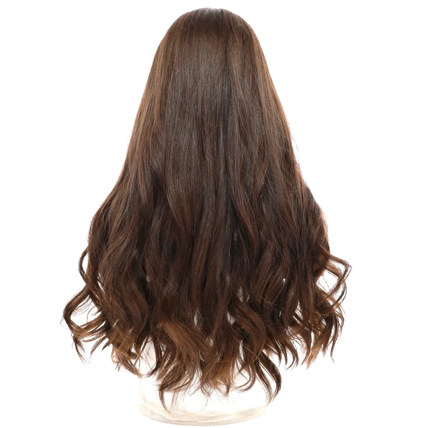 26" Divine Luxe Lace Top Wig #6 Neutral Medium Brown - Image 3