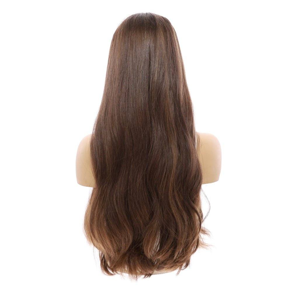 26" Divine Luxe Lace Top Wig #8 Warm Medium Brown - Image 3