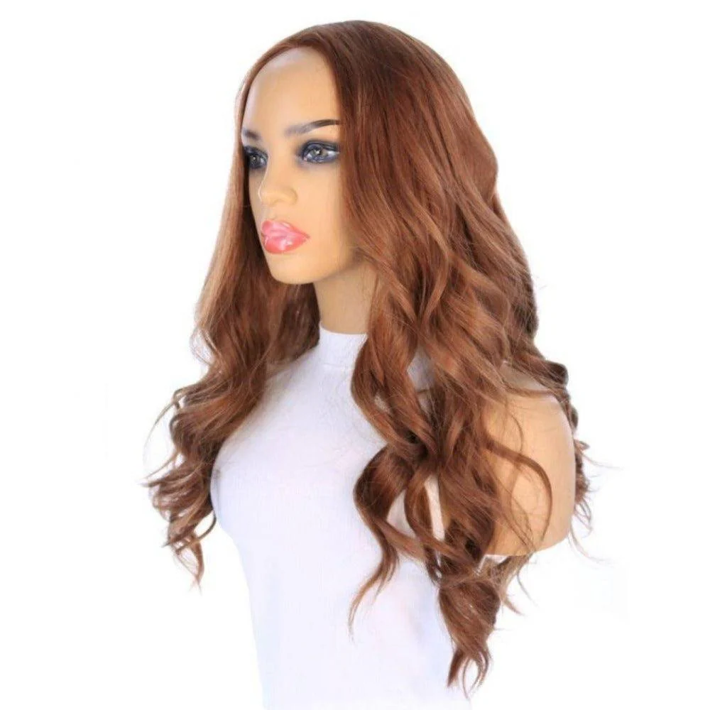 26" Amber Silk Top Wig Copper - Image 3