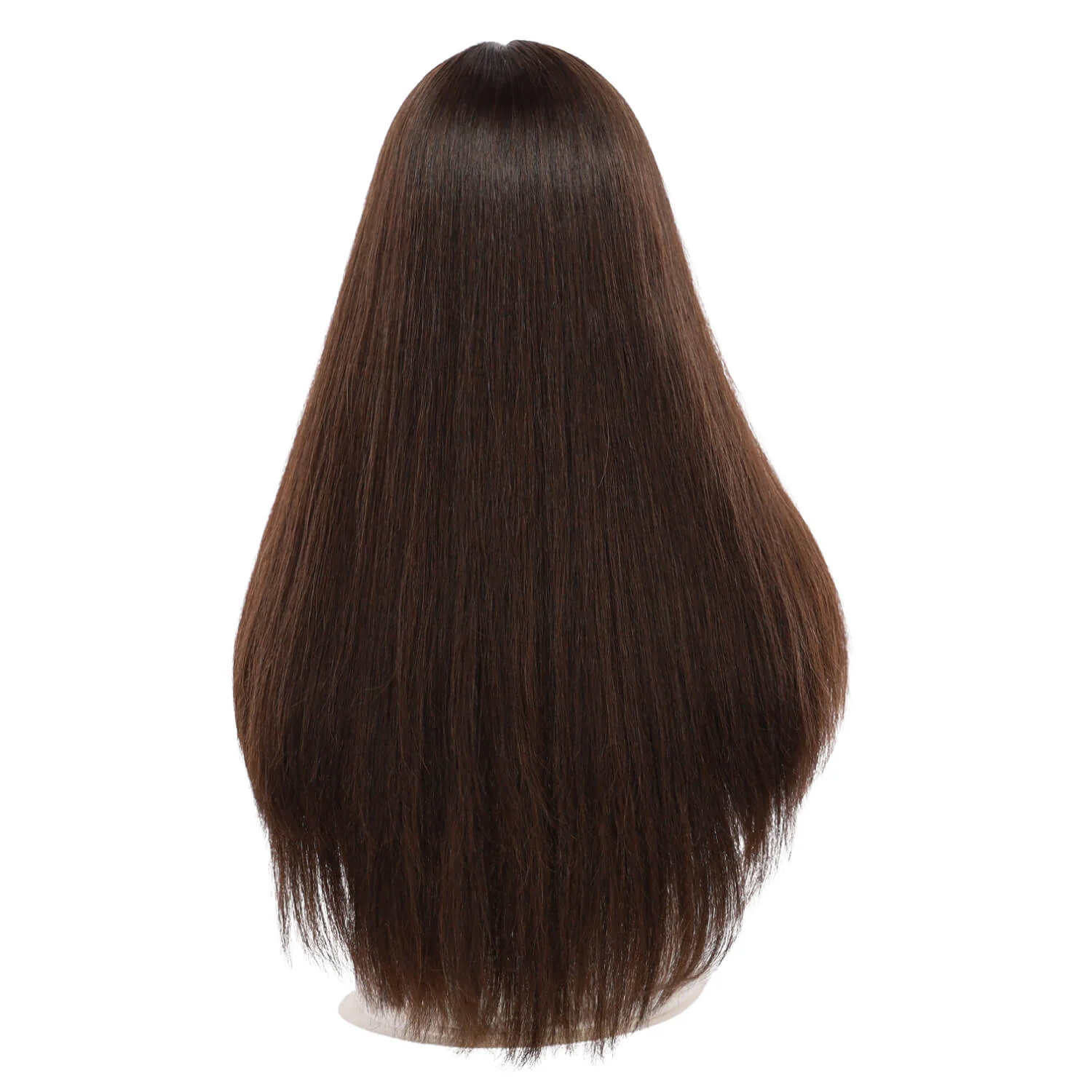 26" Amber Silk Top Wig Dark Brown - Image 3