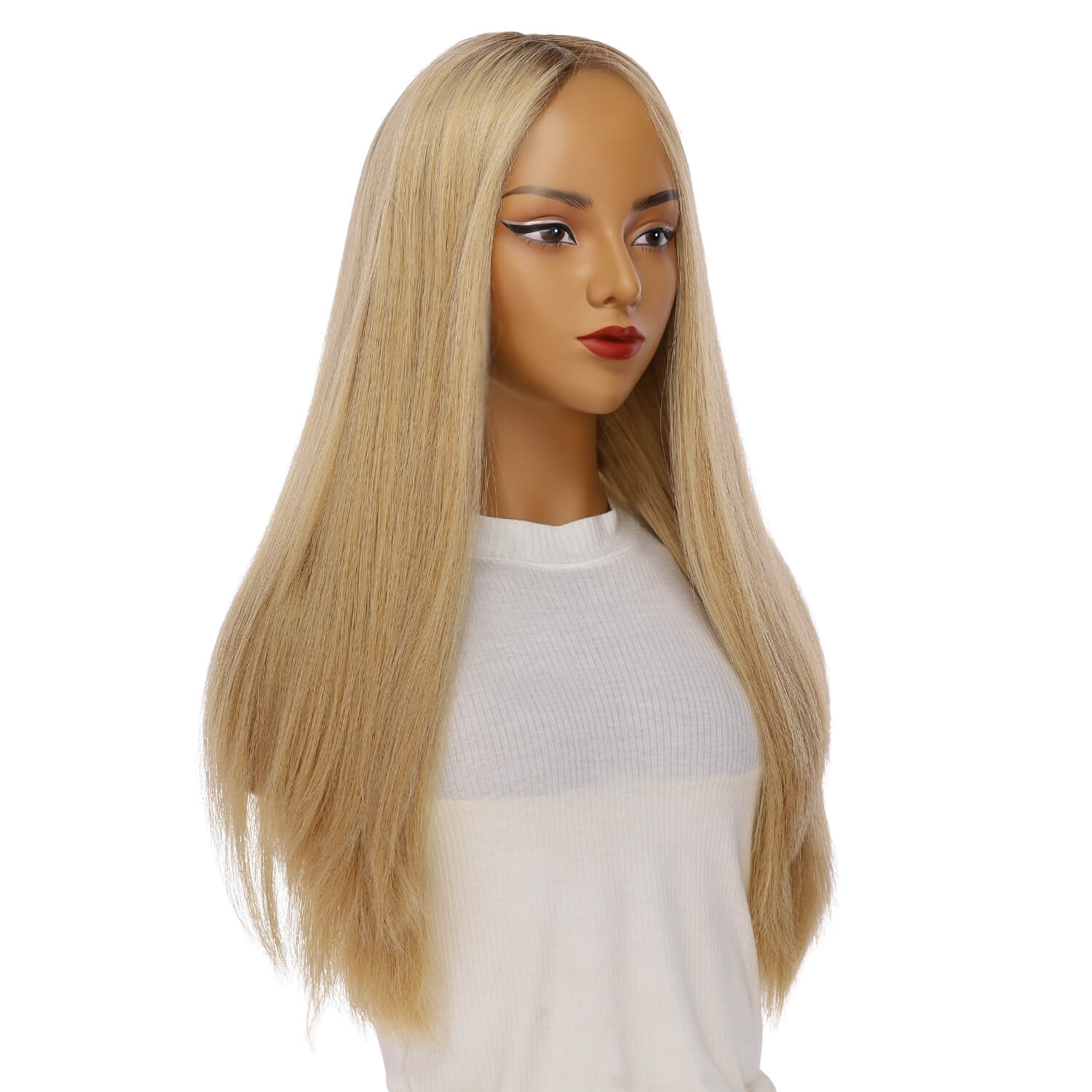 26" Amber Silk Top Wig Golden Blonde