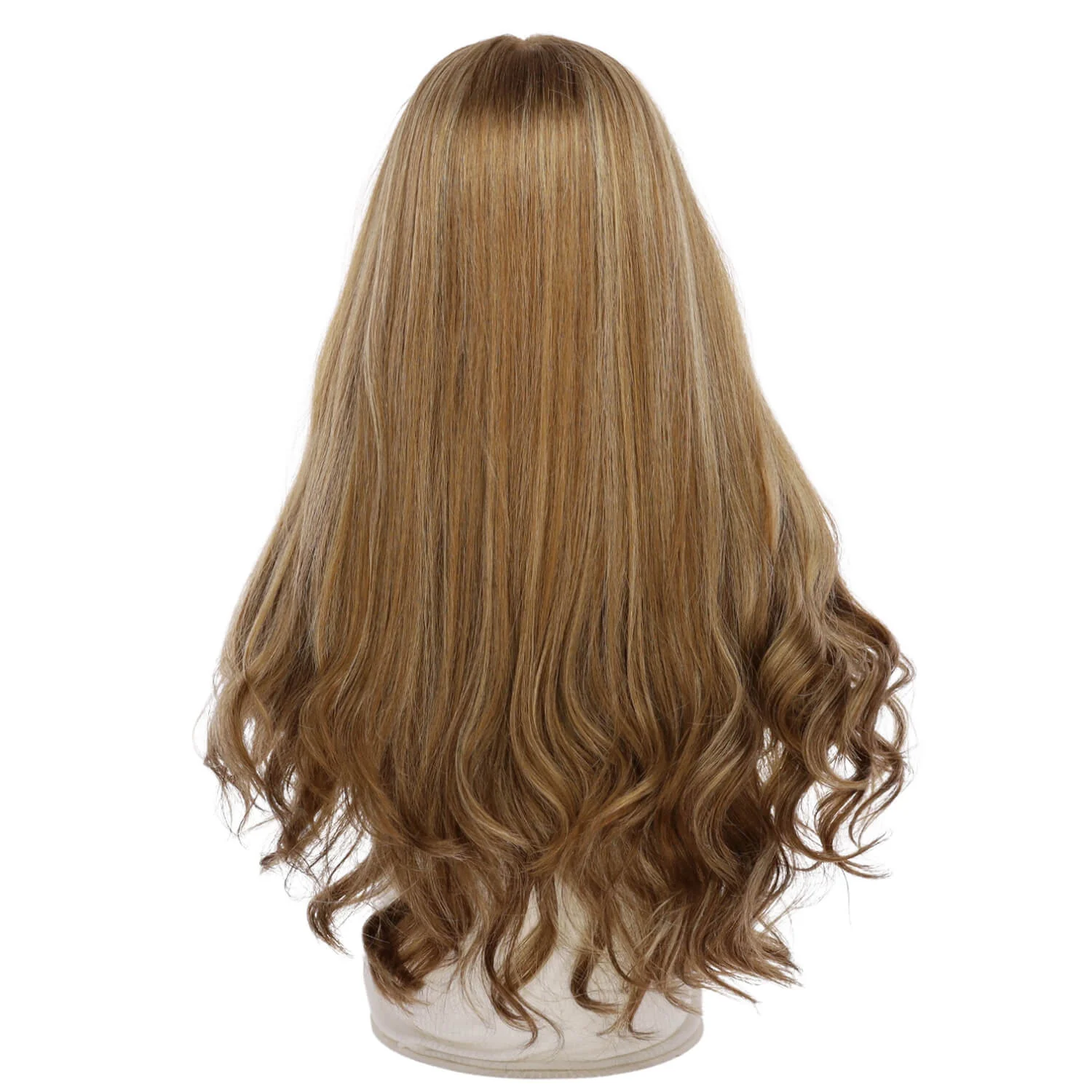26" Amber Silk Top Wig Medium Blonde - Image 3