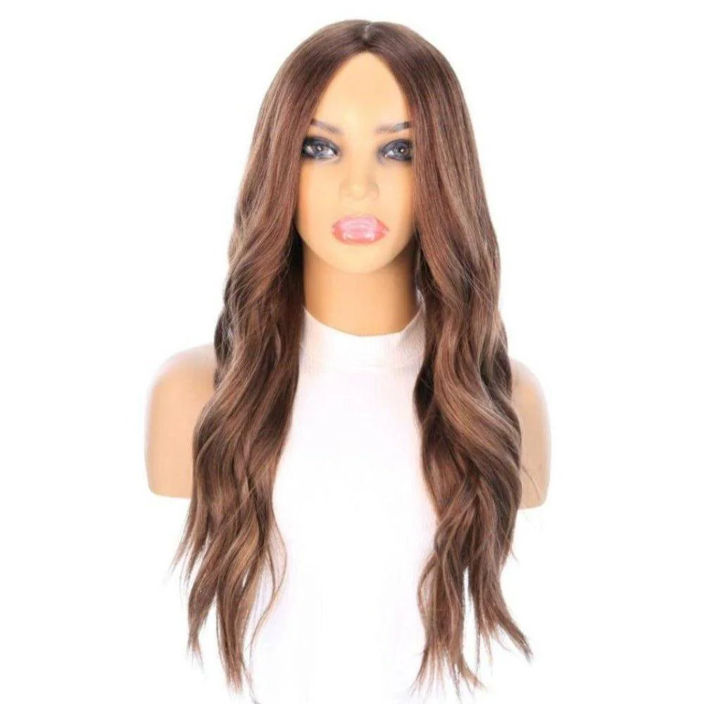 26" Amber Silk Top Wig Medium Brown Babylight - Image 4
