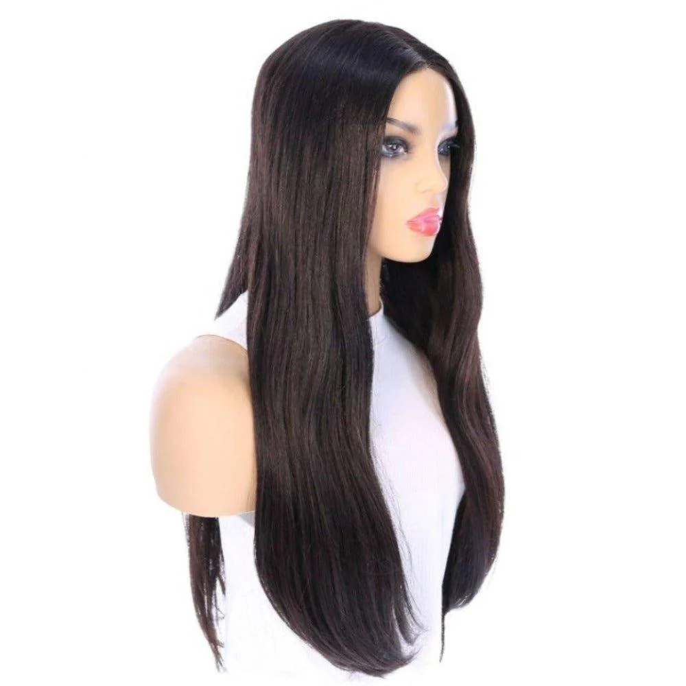 26" Divine Lace Top Wig Soft Black - Image 3