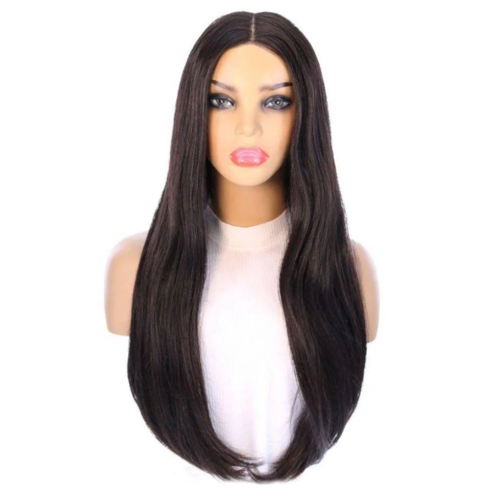 26" Divine Lace Top Wig Soft Black - Image 4