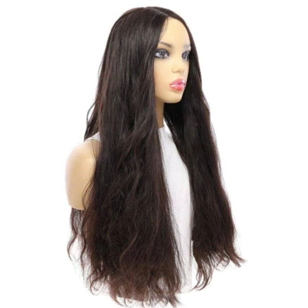 26" Divine Lace Top Wig Soft Black Wavy - Image 3