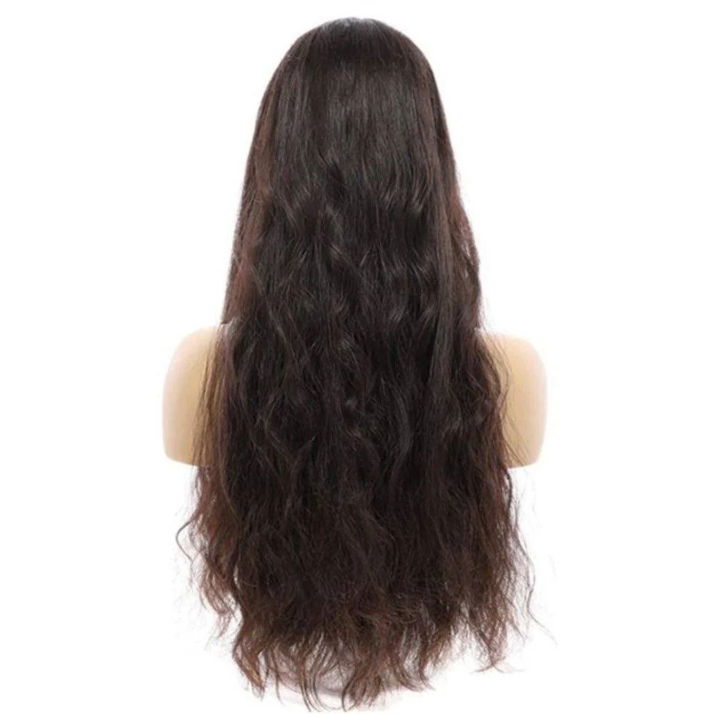 26" Divine Lace Top Wig Soft Black Wavy - Image 6
