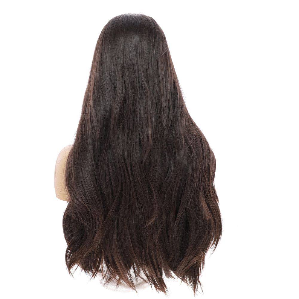 26" Luxe Silk Top Wig #2 Neutral Dark Brown - Image 4