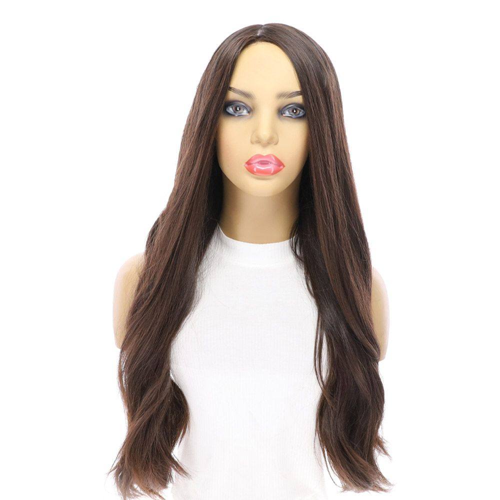 26" Luxe Silk Top Wig #4 Dark Brown - Image 3