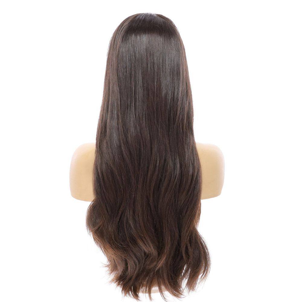 26" Luxe Silk Top Wig #4 Dark Brown - Image 5