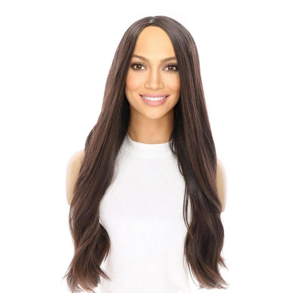 26" Luxe Silk Top Wig #4 Dark Brown - Image 6