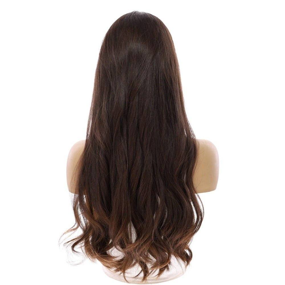 26" Luxe Silk Top Wig #5 Warm Dark Brown - Image 3