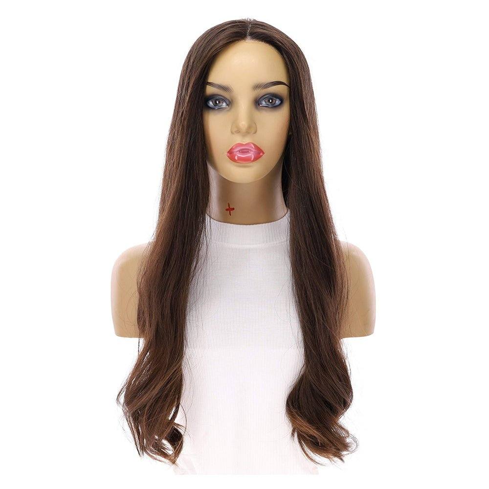 26" Luxe Silk Top Wig #5 Warm Dark Brown - Image 4