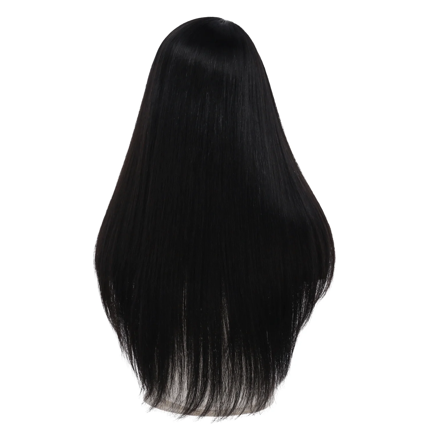 26" Ponytail Silk Top Wig Jet Black - Image 3