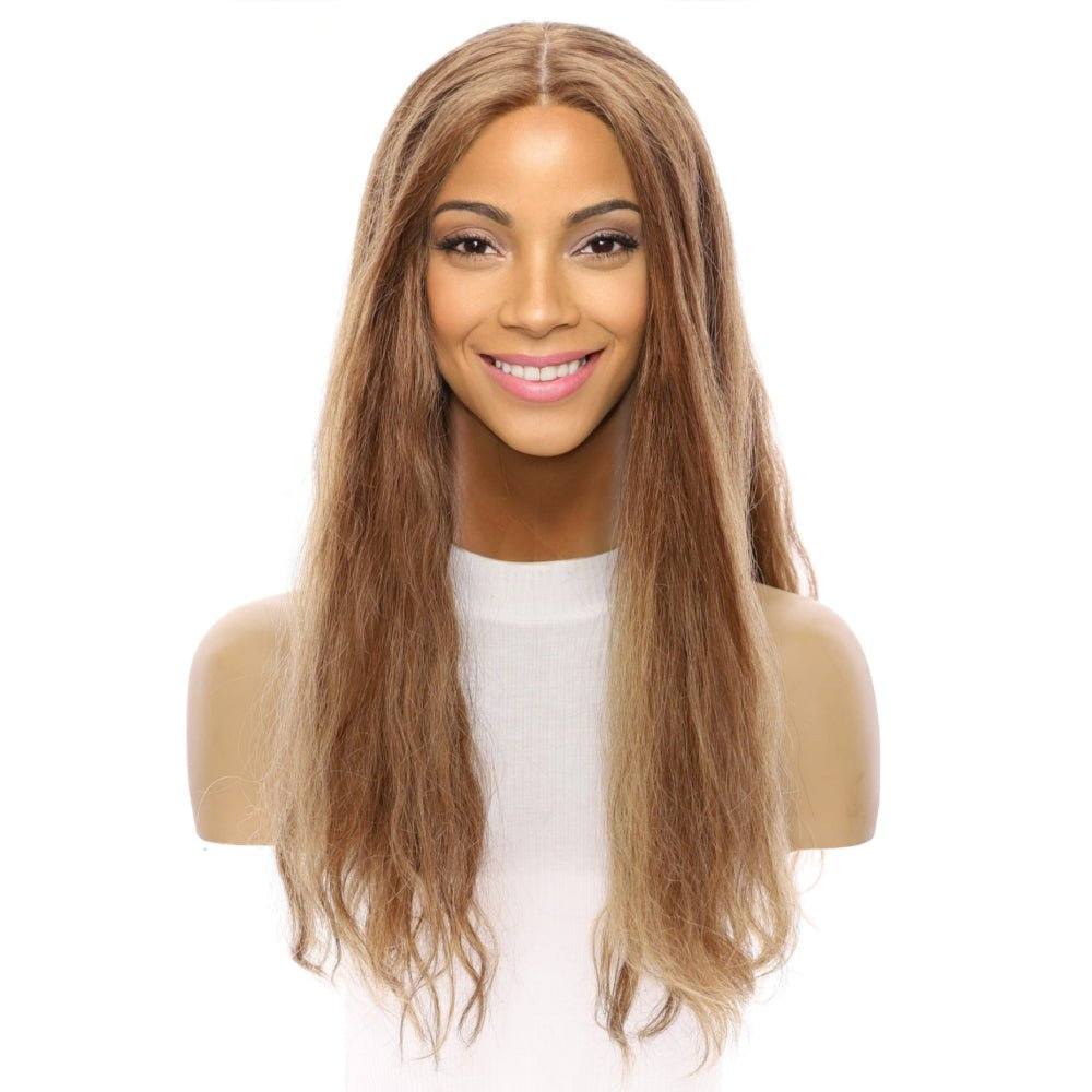 26" Ponytail Silk Top Wig Light Brown Babylight Wavy - Image 2