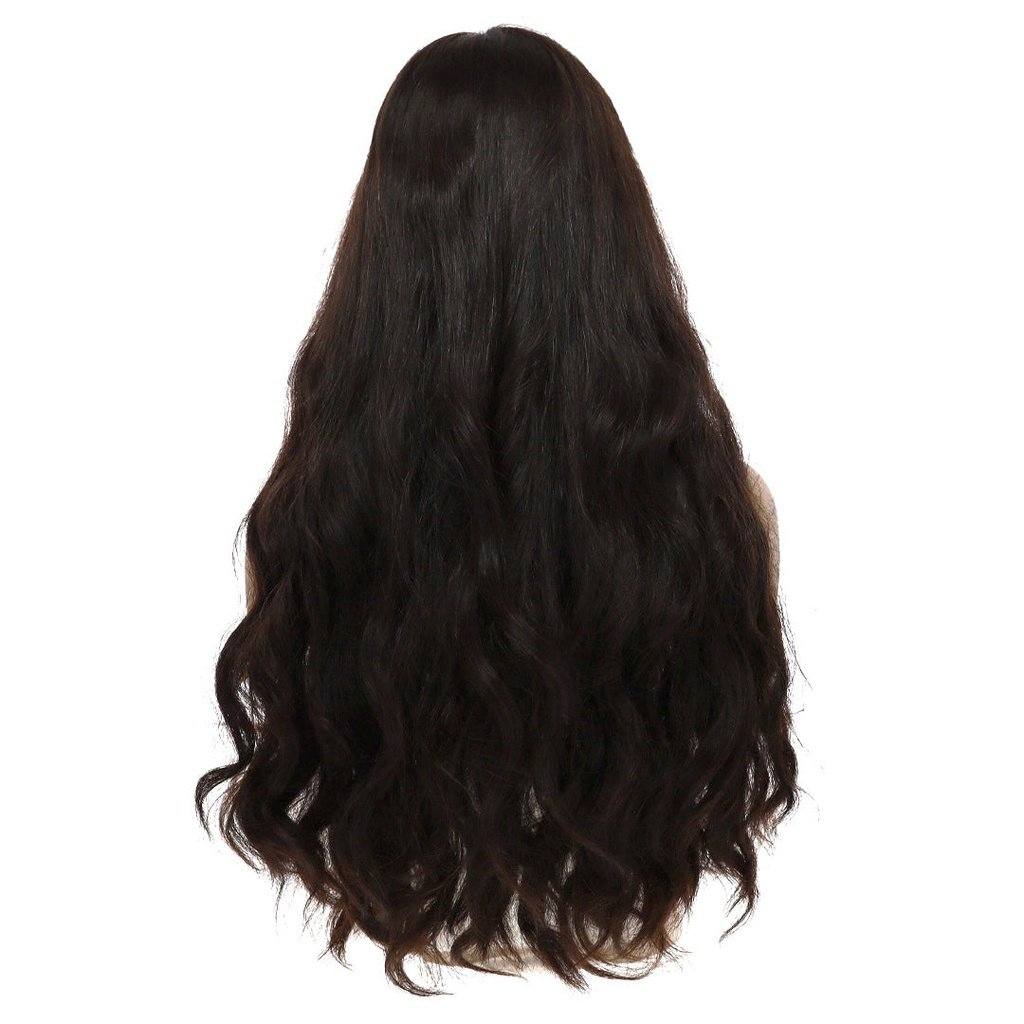 26" Secret Lace Top Wig #2 Neutral Dark Brown Wavy - Image 3