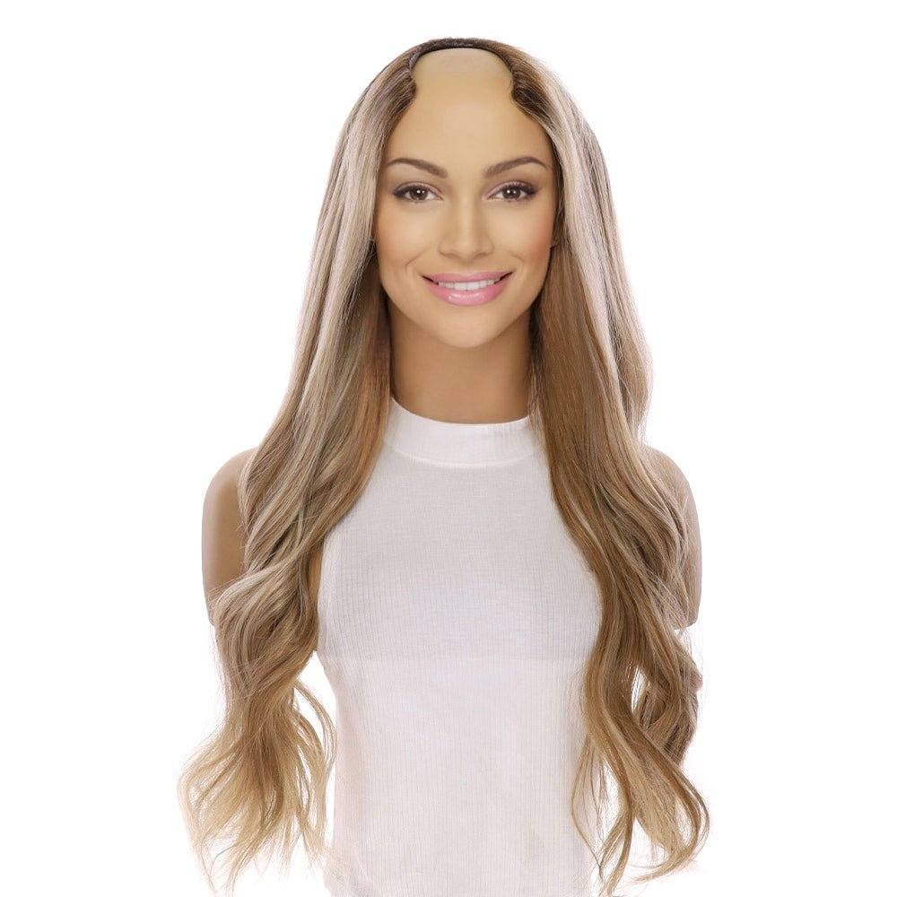 26" U-Shape Wig Ash Blonde - Image 3