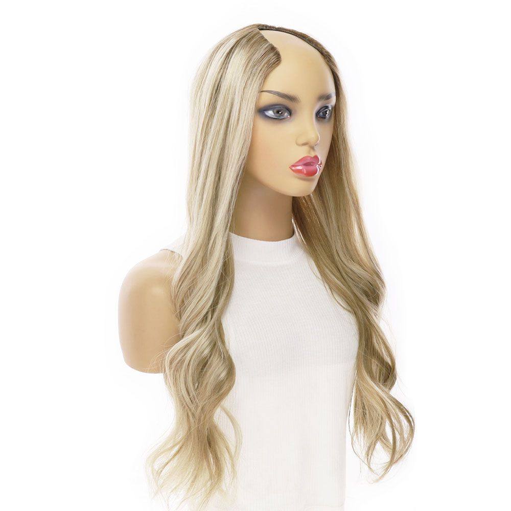 26" U-Shape Wig Ash Blonde - Image 4