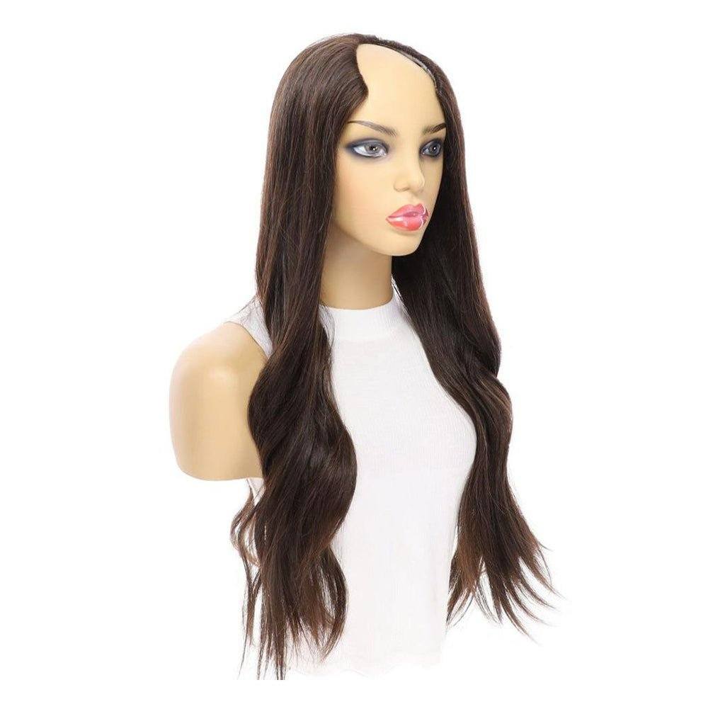 26" U-Shape Wig Dark Brown - Image 4
