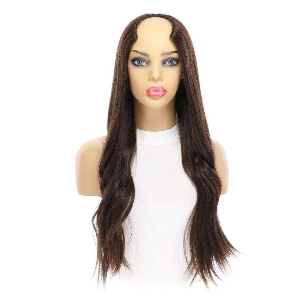 26" U-Shape Wig Dark Brown - Image 5