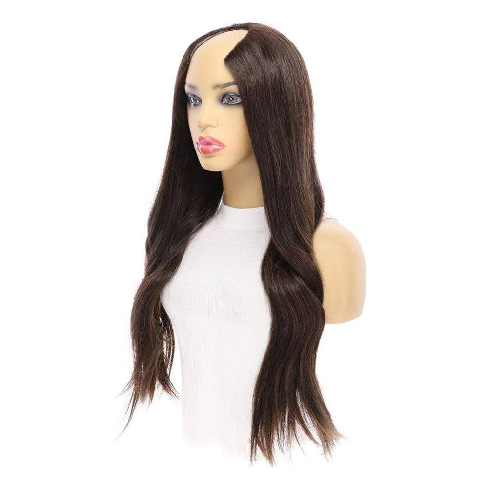 26" U-Shape Wig Dark Brown - Image 6