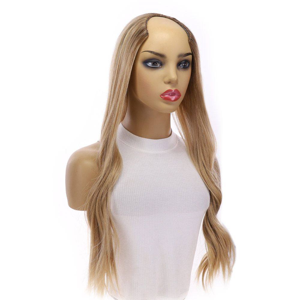 26" U-Shape Wig Golden Blonde - Image 3