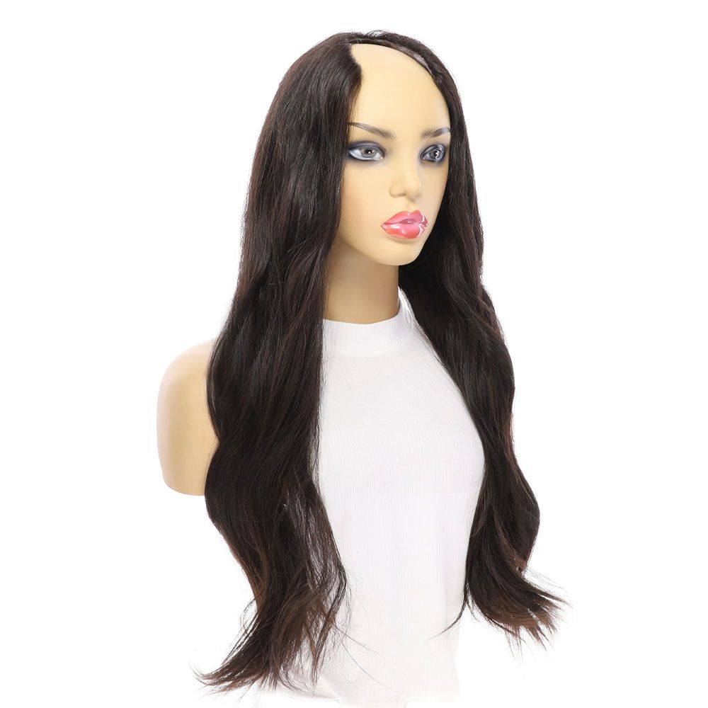 26" U-Shape Wig Soft Black - Image 4