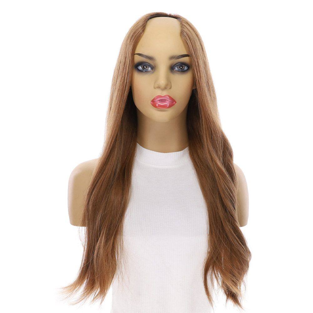 24" U-Shape Wig Strawberry Blonde - Image 3