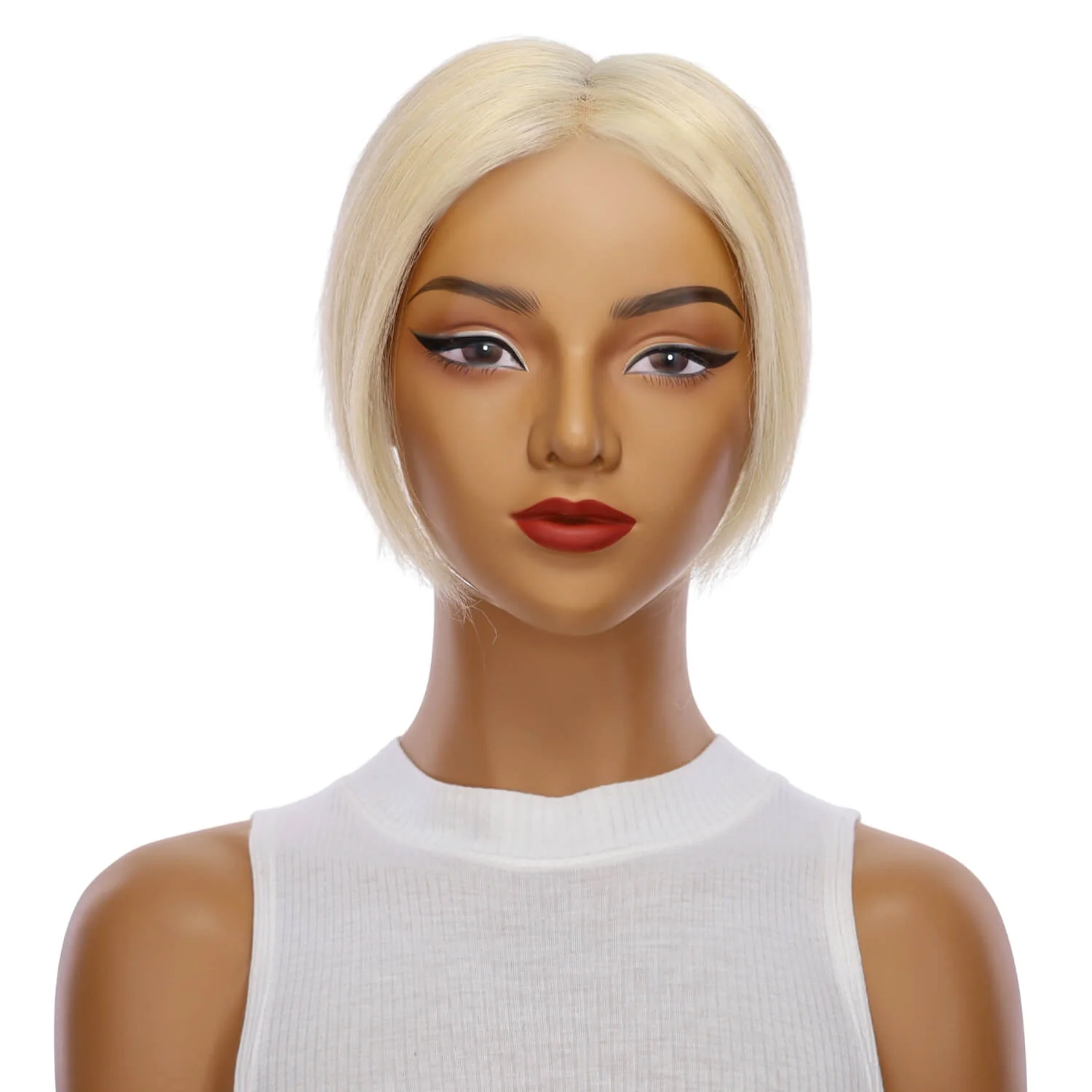 8" Sapphire Mono Top Topper Platinum Blonde 2.0 w/ No Rooting - Image 2
