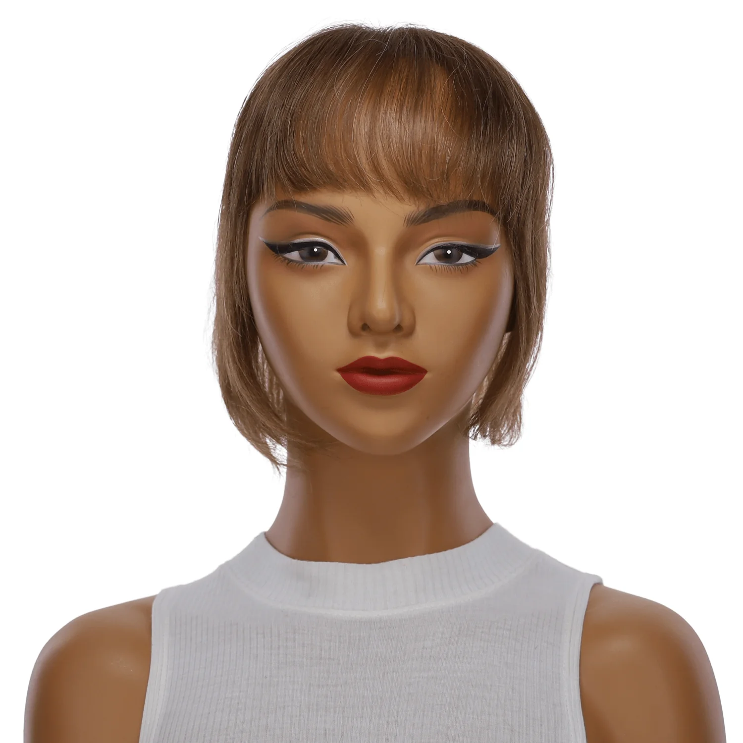 9" Fringe Topper #10 Neutral Light Brown - Image 2