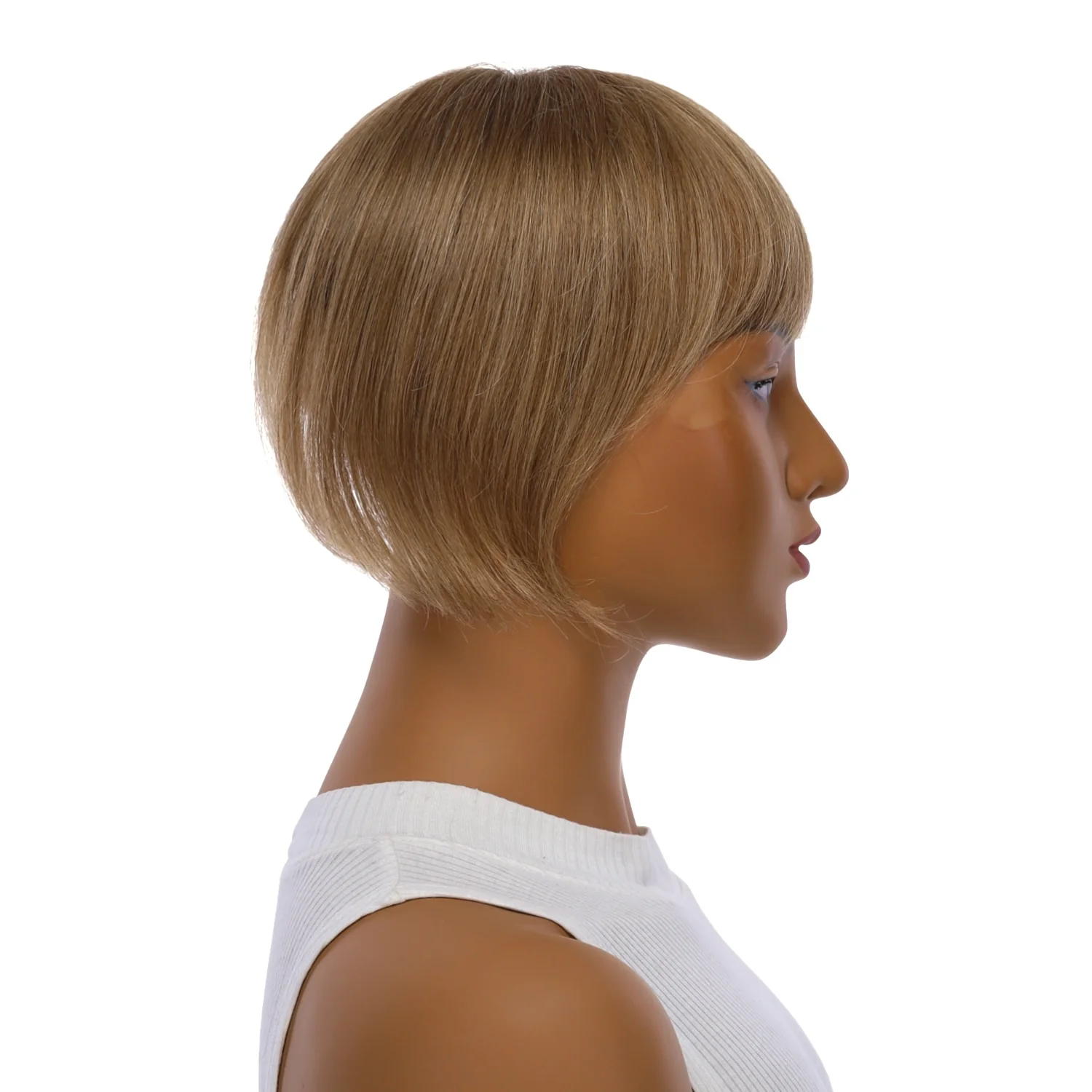 9" Fringe Topper #16 Warm Dark Blonde - Image 3
