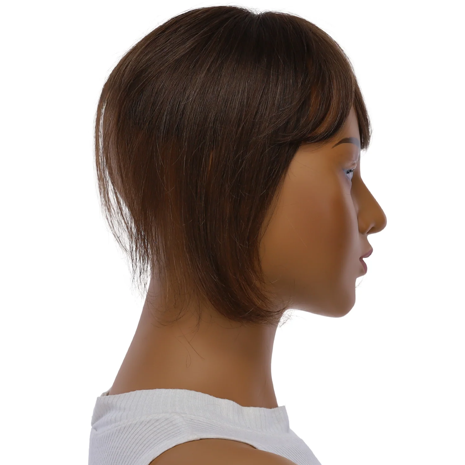 9" Fringe Topper #6 Neutral Medium Brown - Image 2